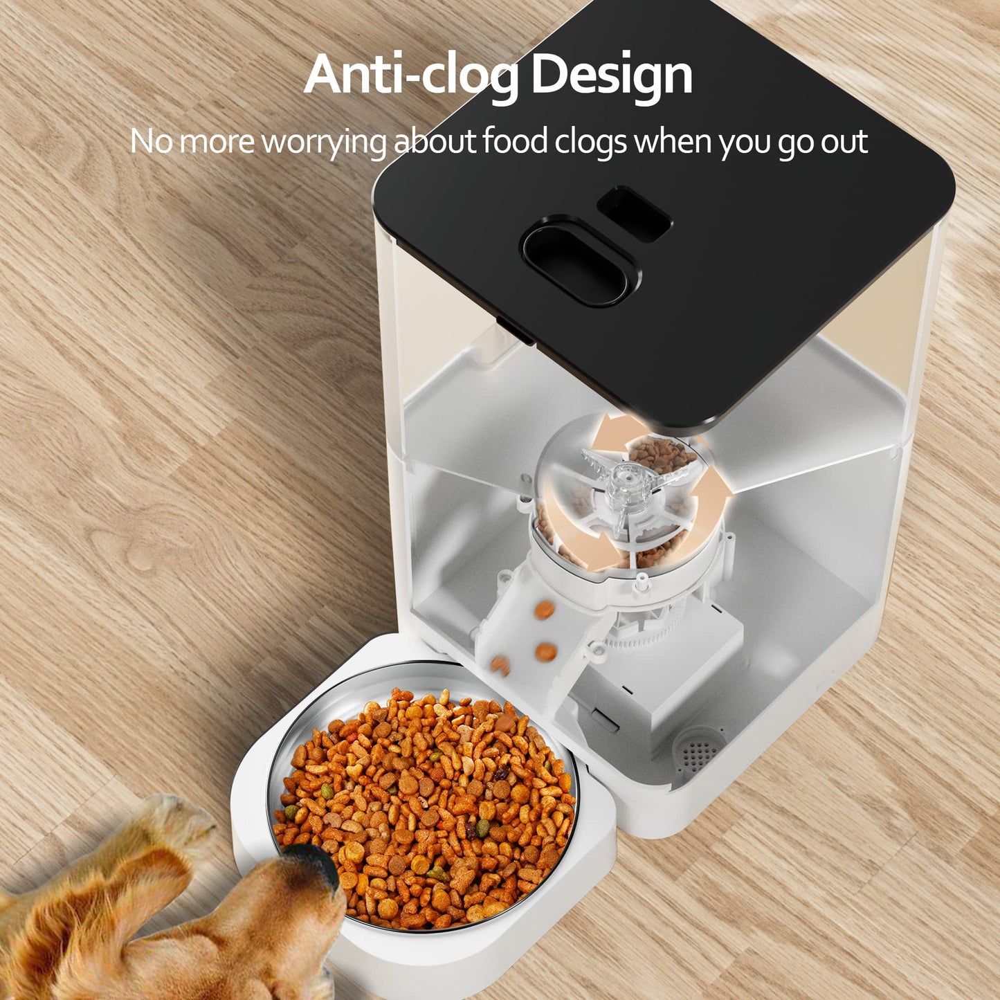 Auto Cat & Dog Feeder with Timer & Voice