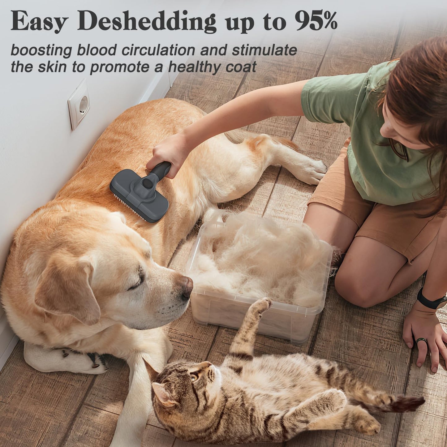 Swihauk Pet Slicker Brush – Blue