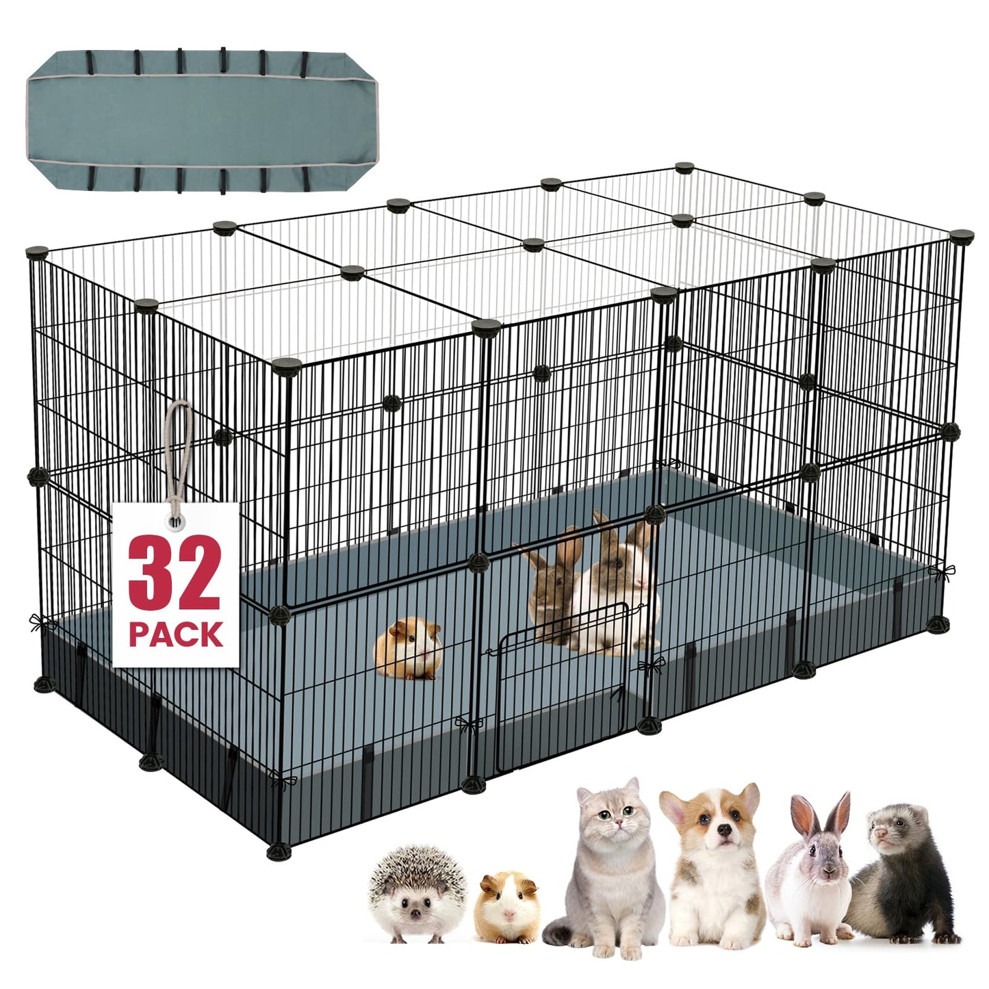 41-Panel Pet Playpen Cage