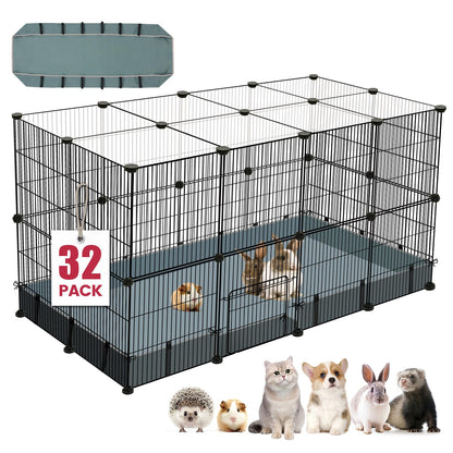 41-Panel Pet Playpen Cage