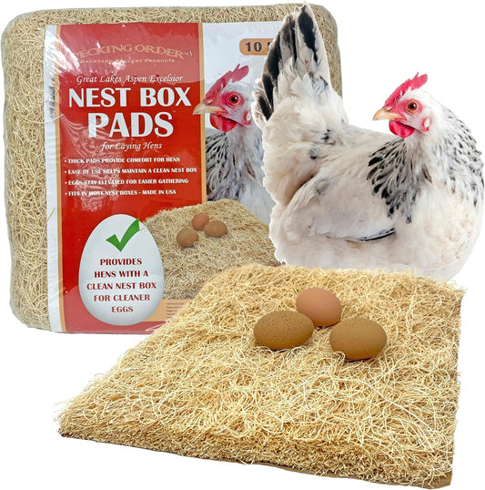 Chicken Nest Box Pads 13x13 (10-Pack)